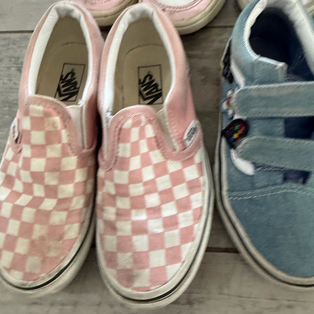 Vans Kids Glitter Ombre Slip-On Sneakers in Pink & Orange Bundle 11-13.5 - Picture 2 of 10